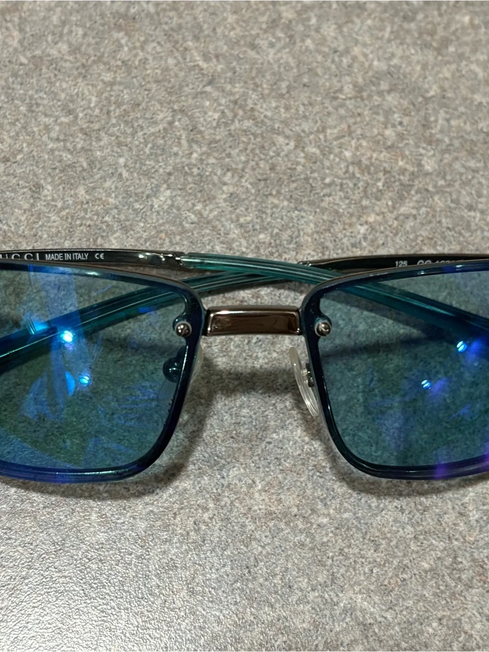 Gucci Y2K vintage blue sunglasses